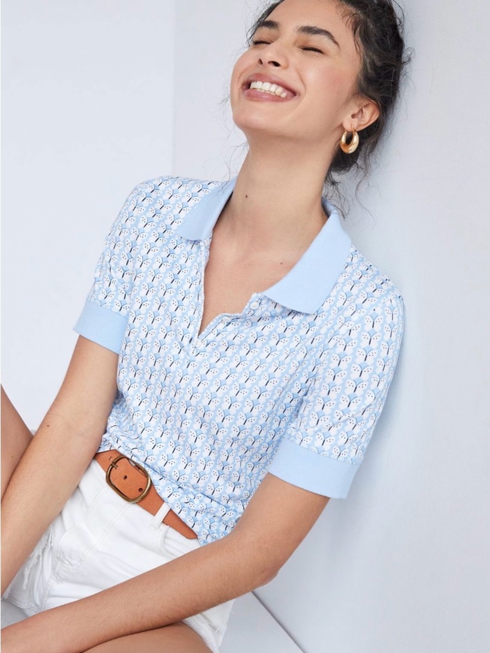 Maeve Springtime Polo Top - Picture 3 of 6